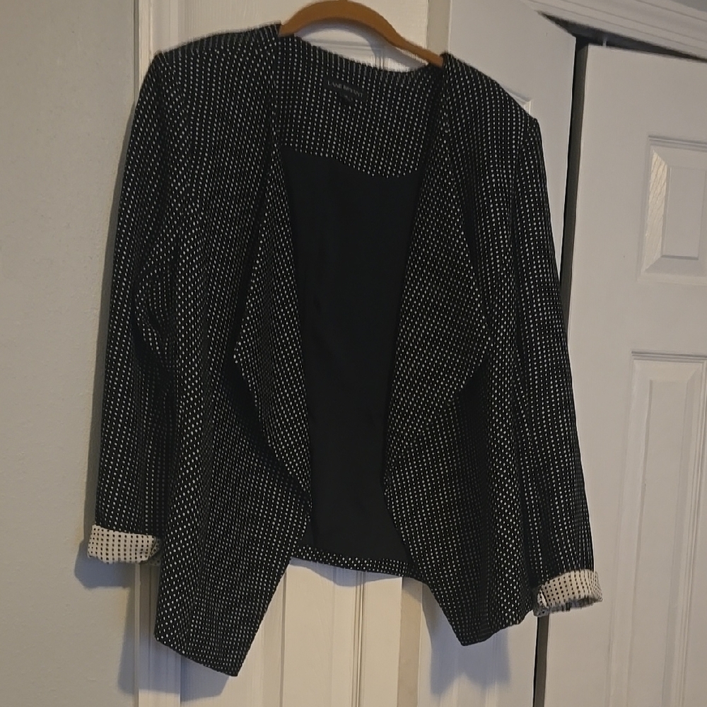 Women's Black and White Jacket
